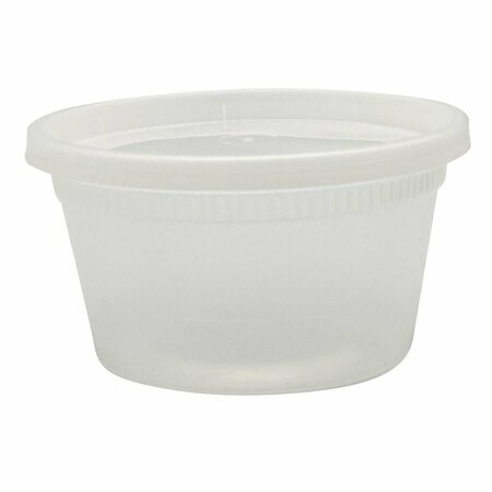 EMPRESS Heavy Duty Deli Containers 12 oz, Clear, Combo Pack, 240PK EHDC12C